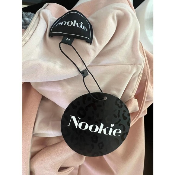 Nookie Hollywood Midi Dress in Blush Pink - Picture 12 of 13